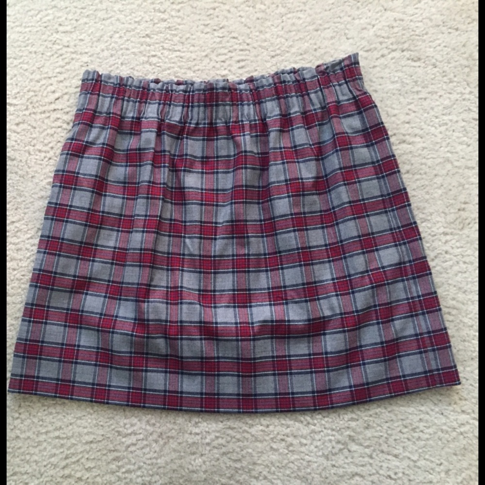 J Crew factory plaid sidewalk skirt